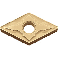 DNMG 433 GS CA025P, 3/64″ Corner Radius, 3/16″ Thick, 1/2″ Inscribed Circle, TiCl2O3/TiN, 55 Degree Diamond, Turning Indexable Insert