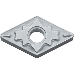 DNMG 431 HQ PV7010, 1/64″ Corner Radius, 3/16″ Thick, 1/2″ Inscribed Circle, TiCN (MEGACOAT), Diamond, Turning Indexable Insert - Exact Industrial Supply