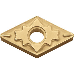 DNMG 432 HQ CCX, 1/32″ Corner Radius, 3/16″ Thick, 1/2″ Inscribed Circle,  TiCl2O3/Tin, 55 Degree Diamond, Turning Indexable Insert