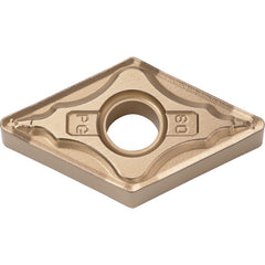 DNMG 432 PG CA515, 1/32″ Corner Radius, 3/16″ Thick, 1/2″ Inscribed Circle, TiCnulll2O3/TiN, Diamond, Turning Indexable Insert - Exact Industrial Supply