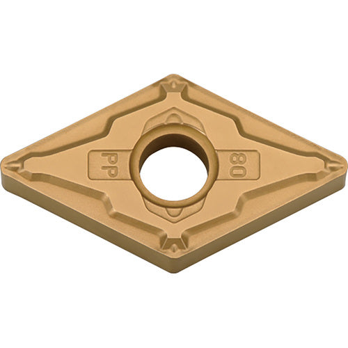 DNMG 442 PP PV7025, 1/32″ Corner Radius, 1/4″ Thick, 1/2″ Inscribed Circle, TiCN (MEGACOAT), Diamond, Turning Indexable Insert - Exact Industrial Supply