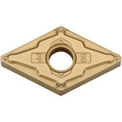 DNMG 4305 PP CCX, 0.008″ Corner Radius, 3/16″ Thick, 1/2″ Inscribed Circle,  TiCl2O3/Tin, 55 Degree Diamond, Turning Indexable Insert