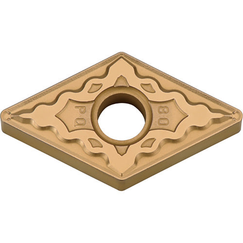 DNMG 433 PQ CA515, 3/64″ Corner Radius, 3/16″ Thick, 1/2″ Inscribed Circle, TiCnulll2O3/TiN, Diamond, Turning Indexable Insert - Exact Industrial Supply