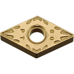 DNMG 433 PT CA025P, 3/64″ Corner Radius, 3/16″ Thick, 1/2″ Inscribed Circle, TiCl2O3/TiN, 55 Degree Diamond, Turning Indexable Insert
