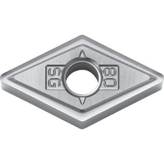 DNMG 442 SG SW05, 1/32″ Corner Radius, 1/4″ Thick, 1/2″ Inscribed Circle, WC/Co, 55 Degree Diamond, Turning Indexable Insert