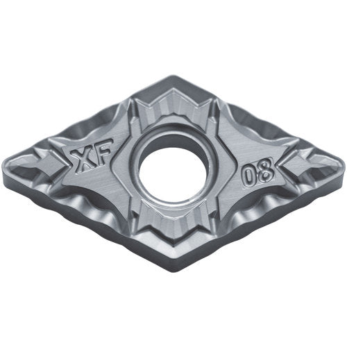 DNMG 432 XF TN610, 1/32″ Corner Radius, 3/16″ Thick, 1/2″ Inscribed Circle, TiCN, Diamond, Turning Indexable Insert - Exact Industrial Supply