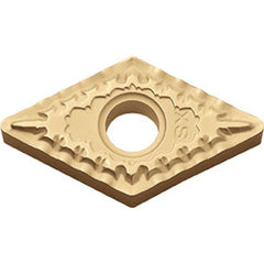 DNMG 432 XS CA025P, 1/32″ Corner Radius, 3/16″ Thick, 1/2″ Inscribed Circle, TiCl2O3/TiN, 55 Degree Diamond, Turning Indexable Insert