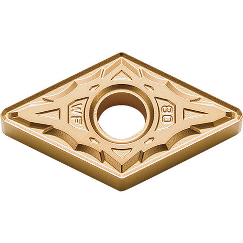 DNMX 441 WF CA530, 1/64″ Corner Radius, 1/4″ Thick, 1/2″ Inscribed Circle, TiCl2O3/TiN, 55 Degree Diamond, Turning Indexable Insert