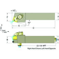 ADSRNR12-4B 3/4 x 3/4" RH Toolholder - Eagle Tool & Supply