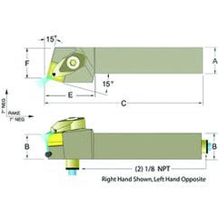 ADSRNL20-5D 1-1/4 x 1-1/4" LH Toolholder - Eagle Tool & Supply