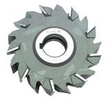 6 x 13/16 x 1-1/4 - HSS - Staggered Tooth Side Milling Cutter - 24T - Uncoated - Eagle Tool & Supply