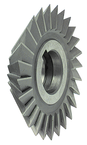 6 x 1-1/2 x 1-1/4 - HSS - 60 Degree - Double Angle Milling Cutter - 28T - Uncoated - Eagle Tool & Supply