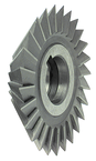 6 x 1 x 1-1/4 - HSS - 60 Degree - Double Angle Milling Cutter - 28T - TiAlN Coated - Eagle Tool & Supply