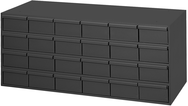 14-3/8 x 11-5/8 x 33-3/4'' (24 Compartments) - Steel Modular Parts Cabinet - Eagle Tool & Supply