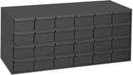 17-1/4" Deep - Steel - 24 Drawer Cabinet - for small part storage - Gray - Eagle Tool & Supply