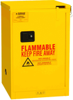 4 Gallon - All Welded - FM Approved - Flammable Safety Cabinet - Self-closing Doors - 1 Shelf - Safety Yellow - Eagle Tool & Supply