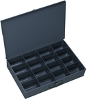 18 x 12 x 3'' - 16 Compartment Steel Boxes - Eagle Tool & Supply