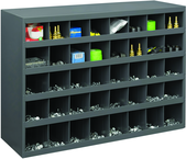 23-7/8 x 12 x 33-3/4'' (40 Compartments) - Steel Compartment Bin Cabinet - Eagle Tool & Supply