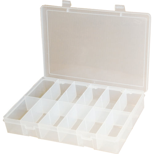 12 COMPARTMENT BOX CLEAR - Eagle Tool & Supply