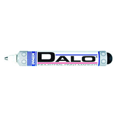 Dalo Medium Marker - Stainless Steel Ball Tip - White - Eagle Tool & Supply