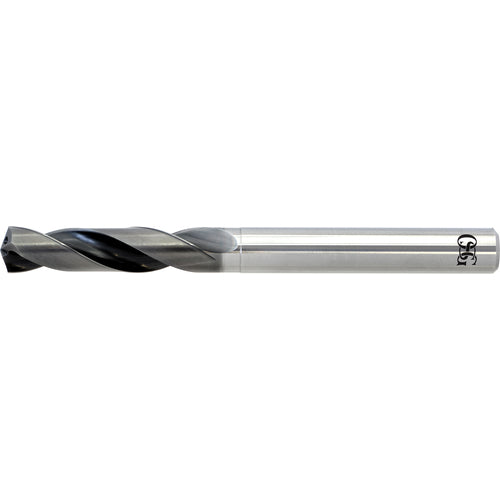 12.8 mm Dia. × 14 mm Shank × 64 mm Flute Length × 128 mm OAL, 3xD, WXL, 2 Flute, Coolant Thru, Solid Carbide Drill - Exact Industrial Supply