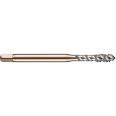 M5x0.80 HSS-E PM 3 Flute 6H 45 Degree Machine Tap Spiral Flute-Bright E-code # E002M5 - Eagle Tool & Supply