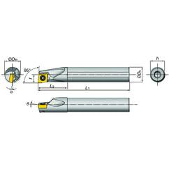 E16-SDXXL2-D20 Indexable Coolant Thru Boring Bar - Eagle Tool & Supply