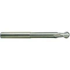 1/2 X 1/2 X 6 N.240 2Fl H-37 Ball Extended Neck Alu-Power TiCN-Coated EM - - Eagle Tool & Supply