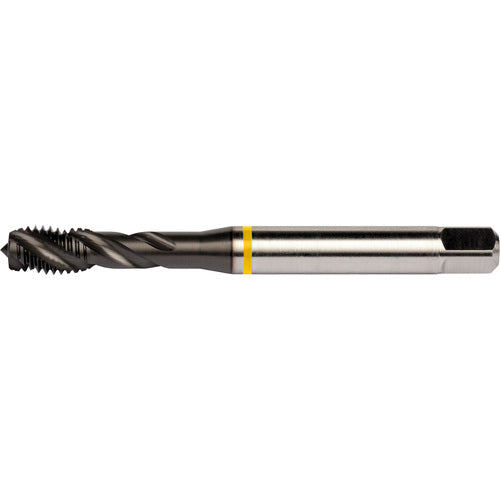 ‎#6-32 HSS-E PM 3 Flute 2B 40 Degree Yellow Shark Machine Tap Spiral Flute-TiAlN/Top E-code # E8086-32 - Eagle Tool & Supply
