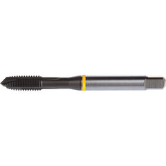 ‎1/4-28 3 Flute H4 HSS-E PM DIN ANSI Machine Tap - Yellow Shark for Low Alloy Steels - Plug Style E-code # E9091/4 - Eagle Tool & Supply