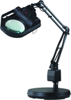 LED Illuminated Magnifier - 45" Articulating Arm - Adjustable Clamp Base - Eagle Tool & Supply
