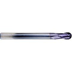 3/16 X 1/4 X 1/2 X 3-1/8 2Fl H-30 Med Ball W/ Neck X-Power - Eagle Tool & Supply