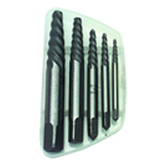 5 Pieces - Spiral Screw Extractor Set - Eagle Tool & Supply