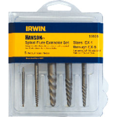 5 Pieces - Spiral Flute Screw Extractor Set - Eagle Tool & Supply