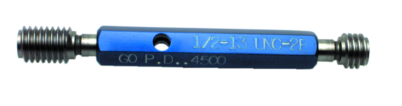 10-24 NC - Class 2B - Double End Thread Plug Gage with Handle - Eagle Tool & Supply