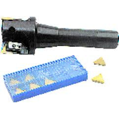 1-3/8'' Cutting Dia. x 3/4'' SH - Holds 2 Insert(s) - Indexable End Mill - Eagle Tool & Supply