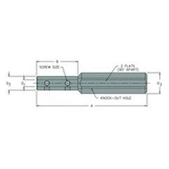 BBS-375/1250 - 3/8" Sleeve - 1-1/4" Shank - Steel Boring Bar Sleeve - Eagle Tool & Supply