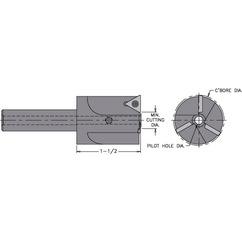 INCB-1.188-188S - 1-3/16" - Cutter Dia - Indexable Counterbore - Eagle Tool & Supply