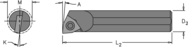 .300" Min -.250" SH - 6" OAL - Carbide Shank Boring Bar - Eagle Tool & Supply