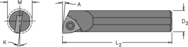 .563" Min - .500" SH - 6" OAL - Carbide Shank Boring Bar - Eagle Tool & Supply