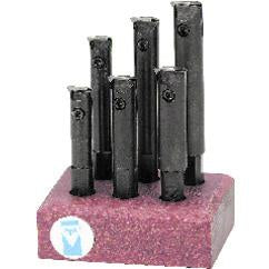 APT High Performance Indexable 6 Piece Boring Bar Set - Right Hand 1/2'' Shank - Eagle Tool & Supply