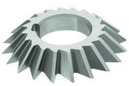 4 x 1/2 x 1-1/4 - HSS - 60 Degree - Left Hand Single Angle Milling Cutter - 20T - TiAlN Coated - Eagle Tool & Supply