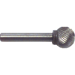 5/16 × 1/4″ SH Ball End Shape - HSS - Burr - Eagle Tool & Supply