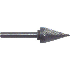 1/4 × 1 × 1/4″ SH 10° Cone Shape - HSS - Burr - Eagle Tool & Supply