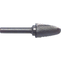 3/8 × 3/4 × 1/4″ SH Tree Radius End Shape - HSS - Burr - Eagle Tool & Supply