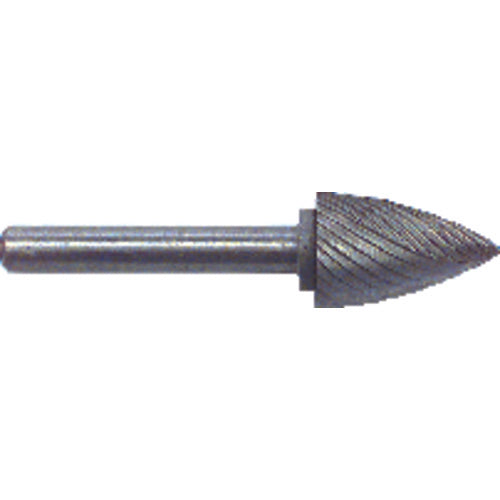 1/4 × 5/8 × 1/4″ SH Tree Pt End Shape - HSS - Burr - Eagle Tool & Supply