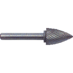 1/2 × 3/4 × 1/4″ SH Tree Pt End Shape - HSS - Burr - Eagle Tool & Supply