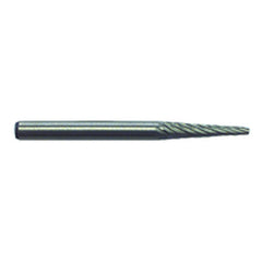 1/8 × 9/16 × 1/8″ SH Cone Shape - HSS - Burr - Eagle Tool & Supply