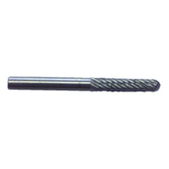 1/8 × 5/8 × 1/8″ SH Cyl Radius Shape - HSS - Burr - Eagle Tool & Supply