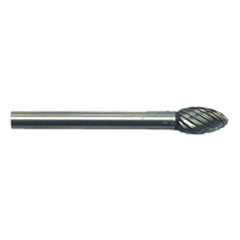 3/16 × 3/8 × 1/8″ SH Oval Shape - HSS - Burr - Eagle Tool & Supply